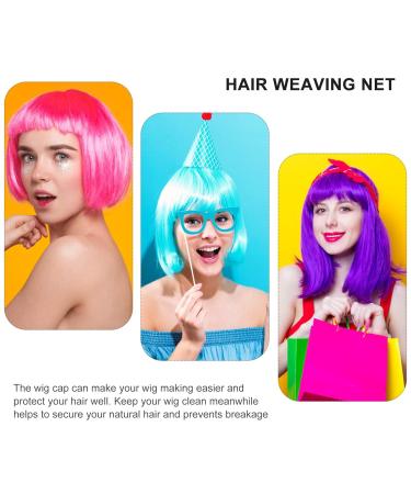 Solustre 8pcs Ponytail Net Wig Liner Caps - Cording Process Base for Guleless Hair Rolls - Black Hair Network - Buy Online on GoSupps.com