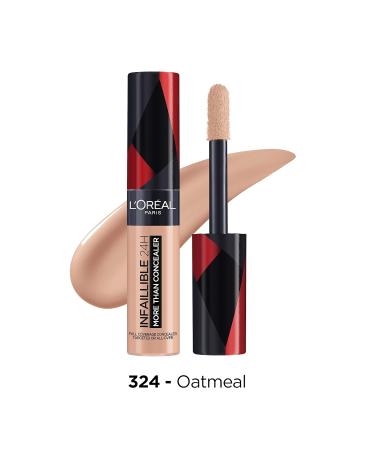 L'Oral Paris Infallible Concealer 324 Oatmeal - Cover & Refresh Long-Lasting Finish 11ml - Buy Online on GoSupps.com