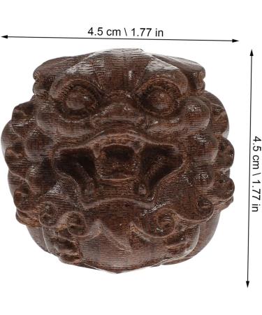 Solustre 8pc Wooden Animal Statues - Wenwan Handle Wealth Protecting Decor & Handicrafts - Buy Online on GoSupps.com