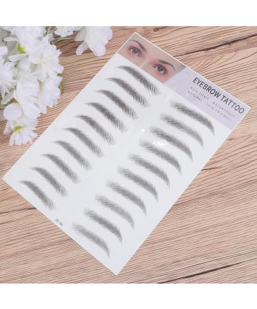 Ipetboom Lot de 2 Autocollants pour Sourcils Imperm ables Faux Sourcils R alistes pour Femmes et Filles Outil de Maquillage Rapide et Longue Tenue Mod le Naturel Clairsem s - Buy Online on GoSupps.com