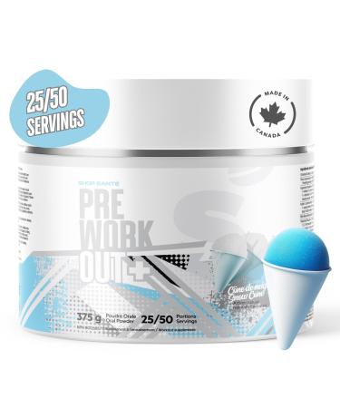 Shop Sante Pre Workout Plus Preworkout Energy Powder 150mg Caffeine Citrulline Beta Alanine Sports Drink Supplement for Men and Women 50 servings - Snow Cone