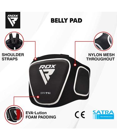 RDX Belly Pad Protector - Maya Hide Leather Rib Shield for Boxing and Martial Arts Training - Buy Online on GoSupps.com