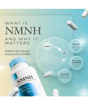 NMNH: Dihydronicotinamide Mononucleotide (120 Capsules) NAD+ Support NR NAD Supplement 120 Count (Pack of 1) 120 - Buy Online on GoSupps.com