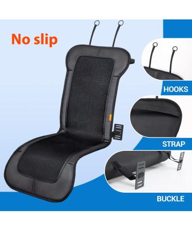 CARSHION Heated Seat Cover - Longer Size PU Leather with Fast-Heating Technology for Back, Waist, Thighs - Reduce Stress - Buy Online on GoSupps.com