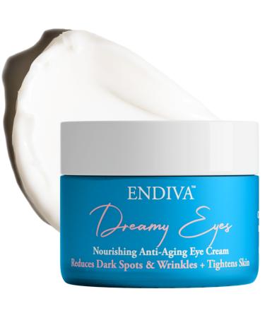 Nourishing Anti-Aging Eye Cream w/Peptides Hyaluronic Acid & Lactic Acid Reduce Appearance of Under Eye Bags Dark Circles Wrinkles Fine Lines & Crows Feet Fragrance Paraben Free 0.5 Fl Oz