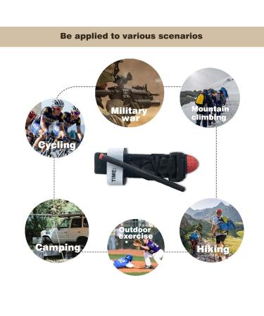 Rhino Rescue Tourniquets - One-Handed First Aid Set for Emergency Bleeding | Life-Saving Military Nozzle for Paramedics | Tactical 2-Piece Kit for Open Field Use - Buy Online on GoSupps.com