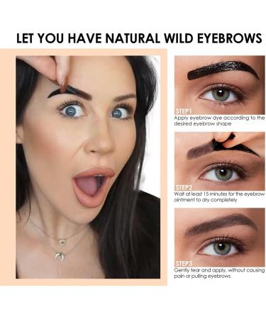  Amesor Detach the shade from the eyebrows detach the eyebrow gel natural peel off eyebrow modeling gel quick drying and long lasting volumizing gel resistant - Buy Online on GoSupps.com