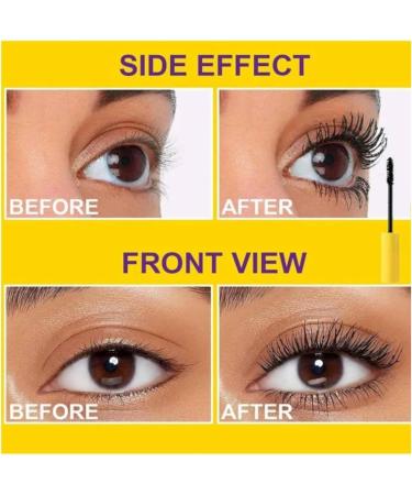 Beliky Girl Black mascara with telescopic snake eyelashes waving and compacting can be extended quickly and easily long lasting and removes makeup yellow - Buy Online on GoSupps.com