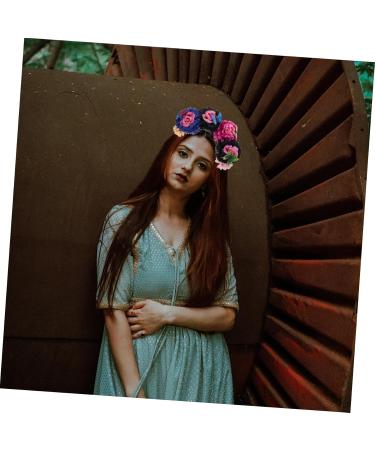 GALPADA Mexican Flower Crown Crowns for Flower Arrangements Dead Festival Gothic Flower Crown Headband Flower Headband Halloween Headpiece Mexican Floral Headpiece Fabric - Buy Online on GoSupps.com