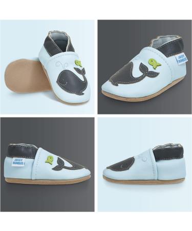 Soft Sole Baby Shoes | Leather Toddler Shoes for Baby Girl or Baby Boy | Baby Walking Shoes 18-24 Months - Woshy Whale - Buy Online on GoSupps.com