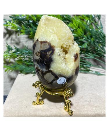 Crystal Yellow Natural Voog Quartz Crystal Raw Cluster Stones Home Crafts Decoration Dragon Stones 1pc (Color : 395-405g)
