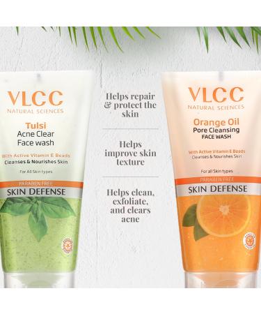Buy VLCC Combo Kit: Orange Oil & Tulsi Face Wash (150ml Each) - Best International Shipping - Buy Online on GoSupps.com