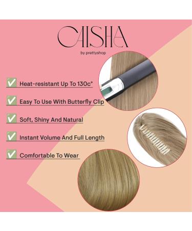 CAISHA 28 Extra Long Straight Ponytail Hairpiece | Blond Mix #27T613 | Heat-Resistant Synthetic Fibres | H77 - Buy Online on GoSupps.com
