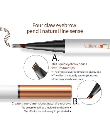 Waterproof Dark Brown Eyebrow Pencil - Quick Drying Wipe-Resistant Effortlessly Create Natural Shapes - Buy Online on GoSupps.com
