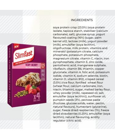 AETN Slim Fast Bundle 16x60g Meal Bars - Choc Chip Orange, Rocky Road, Very Berry | High Protein & Fibre for Weight Loss + Fridge Magnet - Buy Online on GoSupps.com