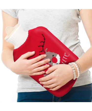Valiclud Heat Bottle - Hand Warmer with Knitting Cover for Pain Relief | Christmas Gift for Neck Shoulders & Feet | Heat & Cold Therapy (Water Bottle Included) - Buy Online on GoSupps.com