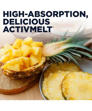 KAL L-Theanine 25mg ActivMelt Supplement - Relaxation, Stress Relief, Mood & Focus - Natural Pineapple Flavor - 120 Servings - Buy Online on GoSupps.com