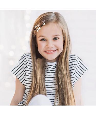 100pc Metal Star Snap Hair Clips - Y2K Silver Barrettes for Women and Girls - Buy Online on GoSupps.com
