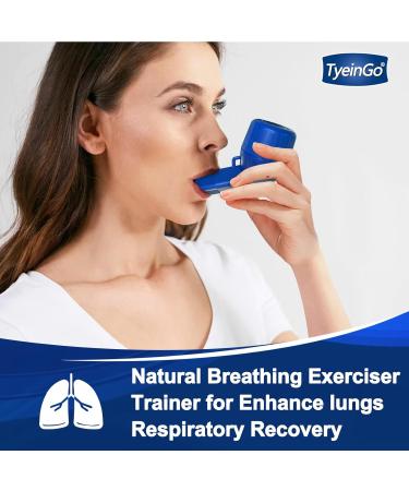 Lung Exerciser - Acapella Flutter Valve Device for Mucus Clearance & Lung Expansion | Breathing Trainer for Recovery - Dark Blue-e - Buy Online on GoSupps.com