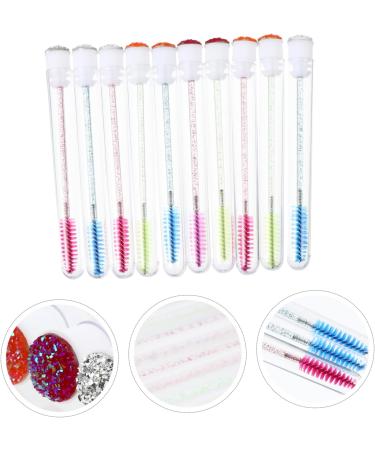 BELLIFFY 10pcs Mascara Wand Tube Lipgloss Bottle DIY Mascara Tube Brush Plastic - Buy Online on GoSupps.com