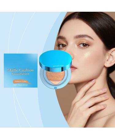 Cushion Foundation - Corrective Cushion with Matte Finish and High Coverage | Lightweight Corrective Makeup Cream for Business Trips Travel School Beach - Buy Online on GoSupps.com
