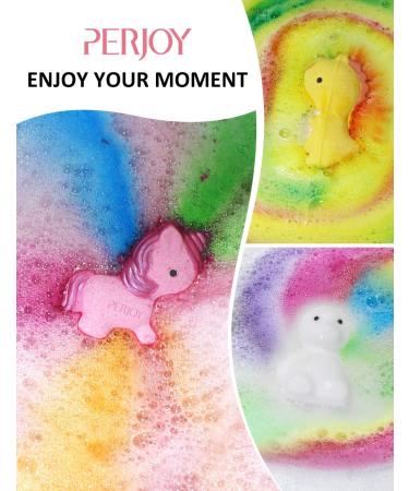 Perjoy Bath Bombs: 6 Shea Butter Spa Moisturizing Bubble Bath Bombs for Women & Kids - Buy Online on GoSupps.com