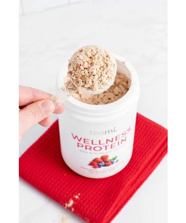 Teami Vegan Protein Powder - Organic Plant Based Pea Protein - Low Net Carbs - Non-GMO, Dairy Free, Soy Free - No Sugar Added - Triple Berry Flavor - 14 Servings (13.6 oz) - Buy Online on GoSupps.com
