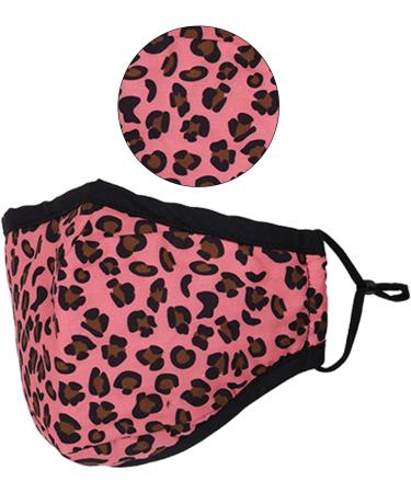 Washable Reusable 3 Layer Cotton Face mask Face Covering Bandana Face Mask Breathable Fashion Face Mask for Protection Against Pollution Pink 4pcs - Buy Online on GoSupps.com