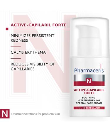 Pharmaceris N Active-Capilaril Soothing Face Cream Reduces Redness Face Moisturiser for Couperose Skin D-Panthenol Shea Butter - 30 ml - Buy Online on GoSupps.com