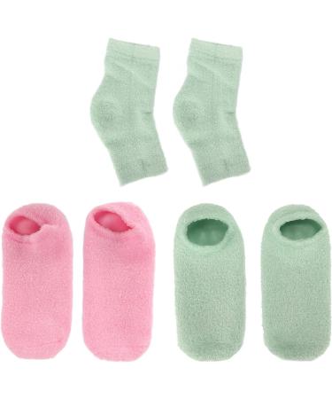 Qukaim Heels Moisturizing Socks Moisturizing Gel Heel Sleeves Exfoliating Heels Moisturizing Socks Set Nourishing Spa Socks Improves Roughness and Skin Rejution - Buy Online on GoSupps.com