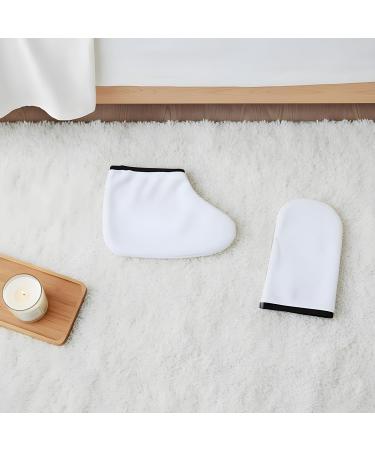 Gants en paraffine Ensemble de gants de r utilisables housses isol es contre l'humidit | Tissu tr s doux pour spa mains pieds soins personnels relaxation p dicure domicile femmes et - Buy Online on GoSupps.com