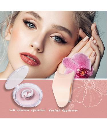 Self Adhesive Eyelashes - 2 PCS Reusable Natural Look Eyelashes with Applicator Tweezers | Long Style False Lashes (#036 - Buy Online on GoSupps.com