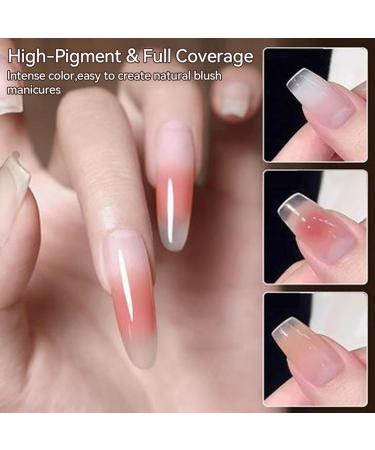 Gradient Paint Gel 9 Color Gradient Paint Gel No UV LED Drying Wiped Off Long-Lasting Design Multicolor Blending Art Soft Solid Texture 2.5g For Salon Beauty - Buy Online on GoSupps.com