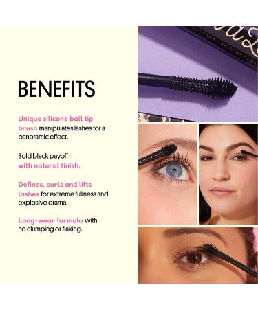 Winky Lux ExtravaLash Mascara - Voluminous and Lengthening Black Mascara - Buy Online on GoSupps.com