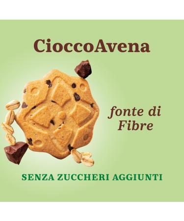  Italian Gourmet E.R. Pack of 12 Mulino Bianco Cioccoavena biscuits with less fat dark chocolate oat flakes and orange zest 270g + Italian gourmet polpa 400g - Buy Online on GoSupps.com