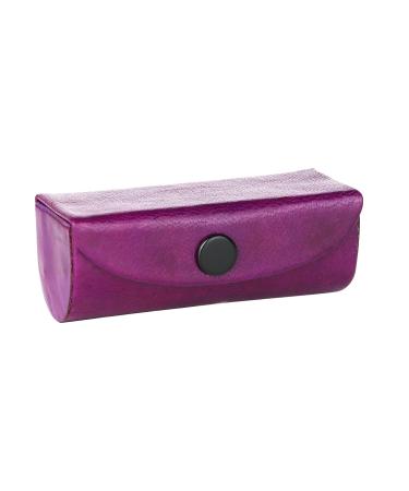 CHERKRAFT Premium Soft Leather Purple Lipstick Case with Mirror - Handbag Organizer and Lipstick Holder - Buy Online on GoSupps.com