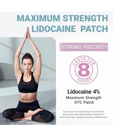 ishancare Lidocaine 4% + Menthol 1% Patches 7 Count Fast Acting Maximum Strength Back Neck Shoulders Knees Elbows Pain Relief - Temporary Nerve & Joint Pain Solution 7 Count(Pack of 1) - Buy Online on GoSupps.com