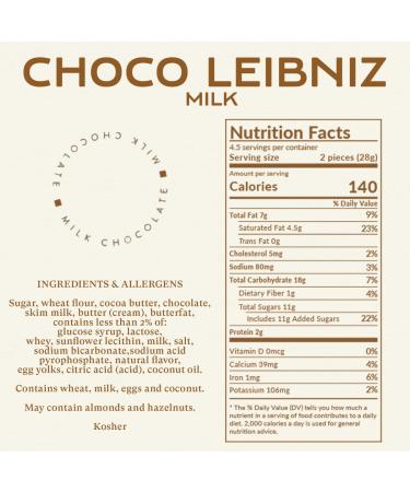 Bahlsen Choco Leibniz Milk Cookies â€“ 12-Pack Butter Biscuits with European Chocolate â€“ 4.4 oz Each - Buy Online on GoSupps.com