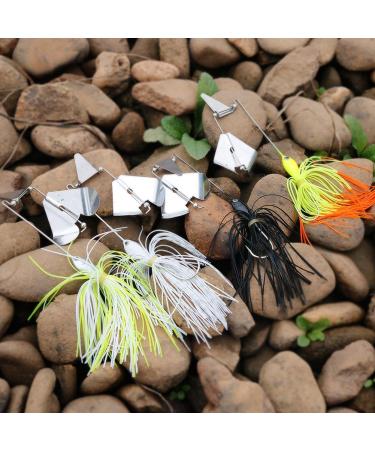 Sougayilang Buzzbait Spinnerbait Jigs - Bass Pike Fishing Lures (4PCS) - Buy Online on GoSupps.com