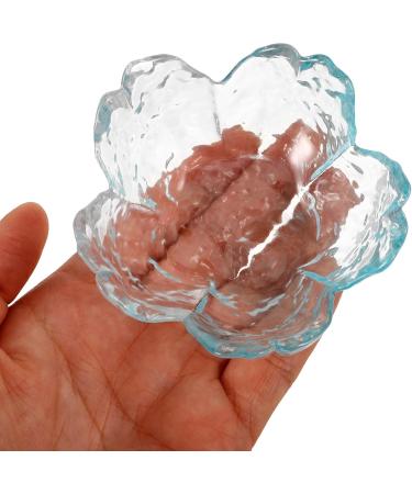 Baluue Glass Nail Soaking Bowl Flower Finger Bowl Nail Gel Polish Remover Bowl Manicure Soaker Bowl for Fingernail Toenail Caring Soak Off - Buy Online on GoSupps.com