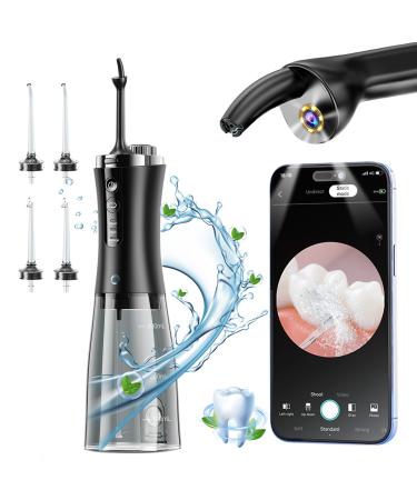 Oral irrigator Visual Water Flosser C2 with 10 MP Camera for Teeth 2 Modes 12 Gears IPX7 Portable 350ML Water Tank