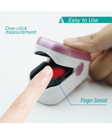 Pulse Oximeter Fingertip - Fast SpO2 & Heart Rate Monitor with Large LED Screen | Oxygen Meter for Sports & Aviation | International Shipping Available - Buy Online on GoSupps.com