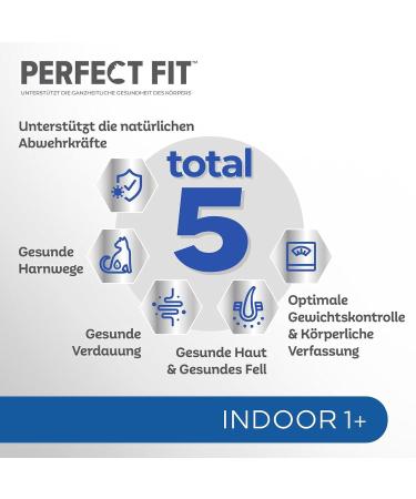 Perfect Fit Indoor Cat Food - Anti-Hairball Chicken & Peas in Sauce 12x85g Portions for Adult Cats - Buy Online on GoSupps.com