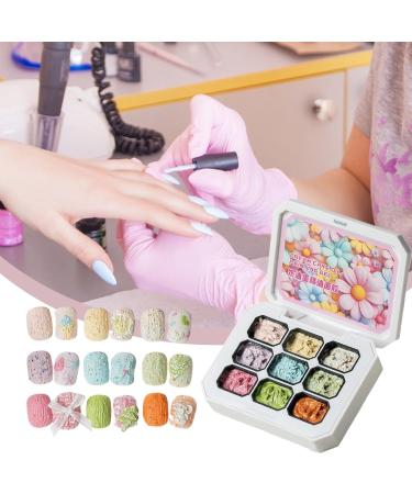 Solid Gel Nail Polish Semi-Solid Modeling Cream 9 Colors Smooth and Thick Textured Gel | Vibrant Nail Design Kit for Girls Long-Lasting Polish for Home Use Makeup - Buy Online on GoSupps.com