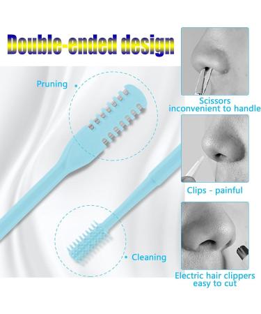2024 Upgraded 2-in-1 Nasal Hair Cutter & Nostril Hair Remover Tool - Double Sided Nose Hair Trimmer for Men & Women | 360 Rotating Design | 3 Set - Buy Online on GoSupps.com