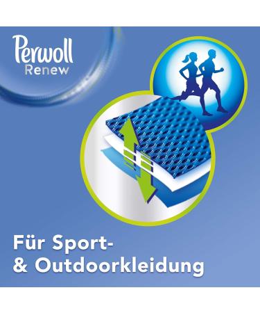 Perwoll Renew Sport Liquid Detergent 4-pack | Hygiene Detergent for Sports & Functional Clothing | Intensive Freshness (1.375L 100 Washes) - Buy Online on GoSupps.com