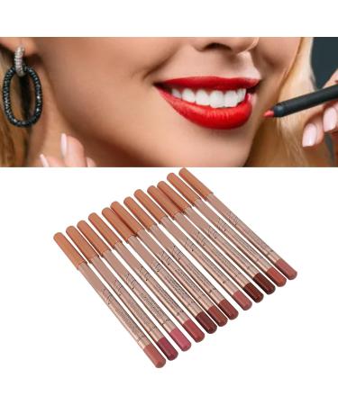 Fyearfly Lip Liner Set Highly Pigmented Lip Contour Stick 08 GX 12 Pieces SmudgeResistant Longlasting Highly Pigmented Portable Lipstick for Daily Use - Buy Online on GoSupps.com