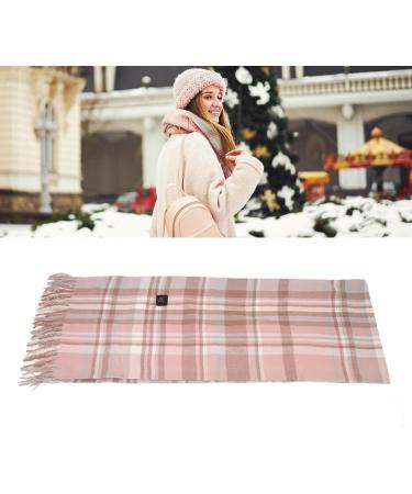 Electric Heated Neck Wrap - Adjustable Temp Heating Scarf with Zipper Pocket | Winter Pink Colorfast Comfort - Buy Online on GoSupps.com