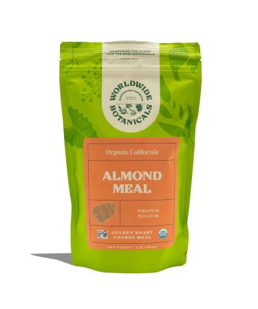 Worldwide Botanicals Organic Roasted Almond Meal - Golden Roast to Enhance Flavor of Baked Goods. Not a Bland Flour, Our Meal Brings Delicious Nuttiness to Gluten Free, Vegan and Paleo Dishes! 1 Pound