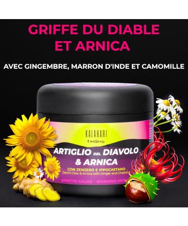 KALAHARI Griffe du Diable et Arnica Gel Extr me Extra Fort - Effet Chauffant pour Massage Muscles et Articulations D contractant musculaire Mobilit - Formule Naturelle Fabriqu en Italie - 500ml - Buy Online on GoSupps.com